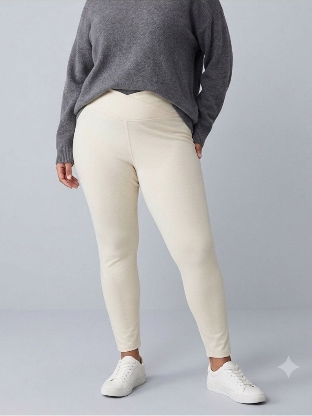 😍CLEARANCE -  JOE FRESH Shiny Silver Metallic Leggings XL